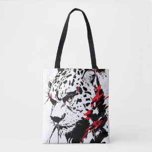 Cheetah Wild Nature Free Spirit Art Brush Painting Tote Bag