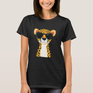 Cheetah With Sunglasses Cool Cat Style T-Shirt