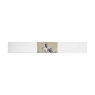 Cheetah Wraparound Address Label