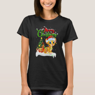 Cheetah  Xmas Decorations Santa Cheetah Christmas T-Shirt