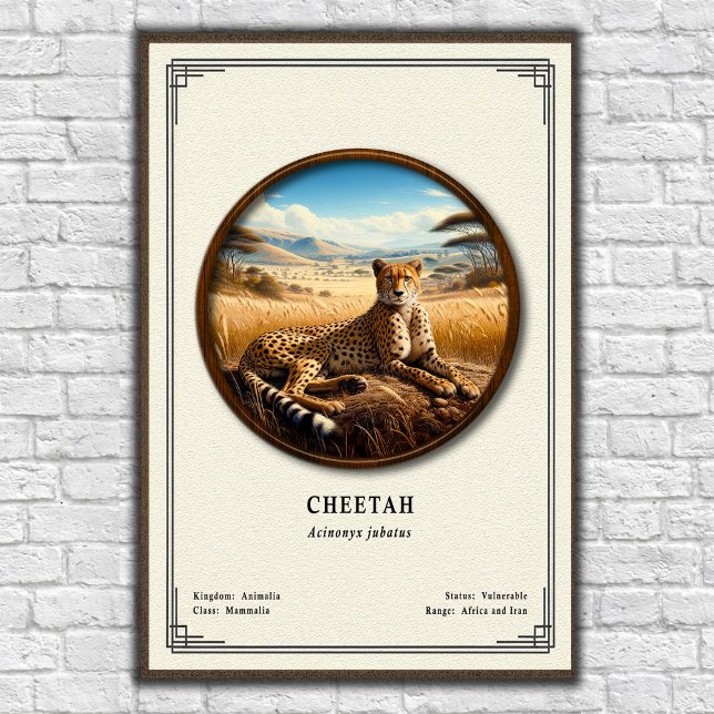 Cheetah Zoology Series Poster (Creator Uploaded)