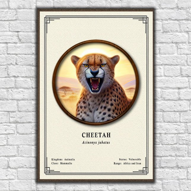 Cheetah Zoology Series Poster (Creator Uploaded)