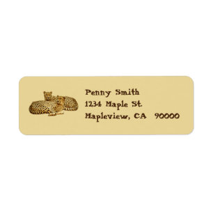 Cheetahs Return Address Label