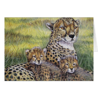 "Cheetha with Cubs"