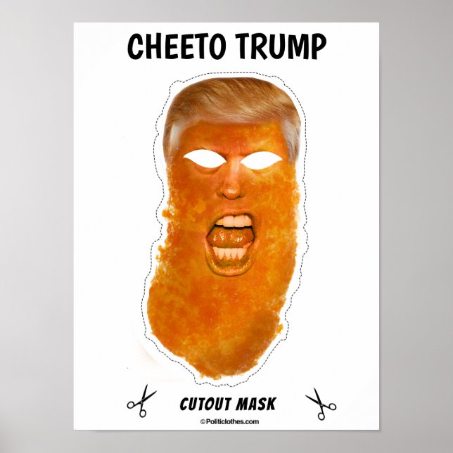 Cheeto Trump Halloween Mask Poster (Front)