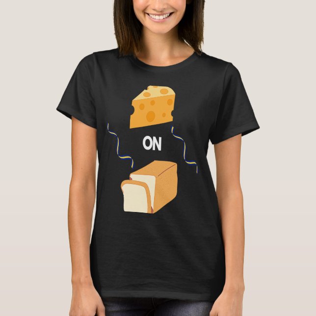 Cheez On Bread Funny Barbados Slang Bajan Pride T-Shirt (Front)