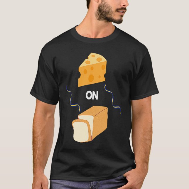 Cheez On Bread Funny Barbados Slang Bajan Pride T-Shirt (Front)