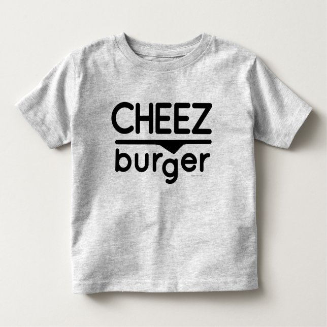 Cheezburger Logo (black) Toddler T-Shirt (Front)
