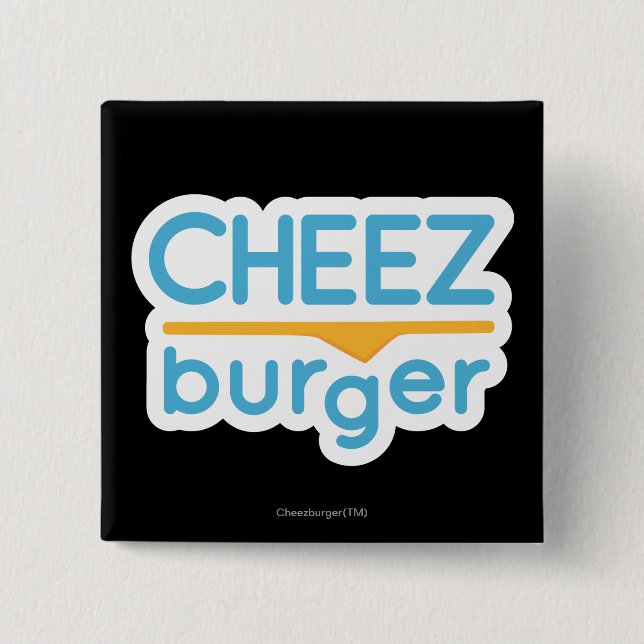 Cheezburger Logo (colour) 15 Cm Square Badge (Front)