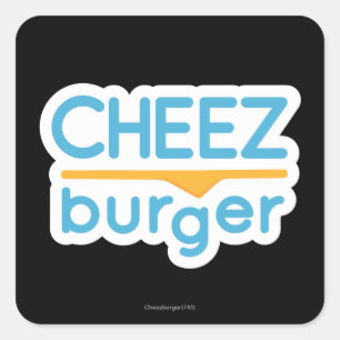 Cheezburger Logo (colour) Square Sticker
