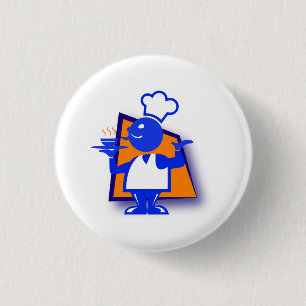 Chef 3 Cm Round Badge