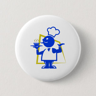 Chef 6 Cm Round Badge