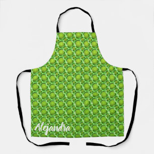 Chef Alejandra apron with decorative patern