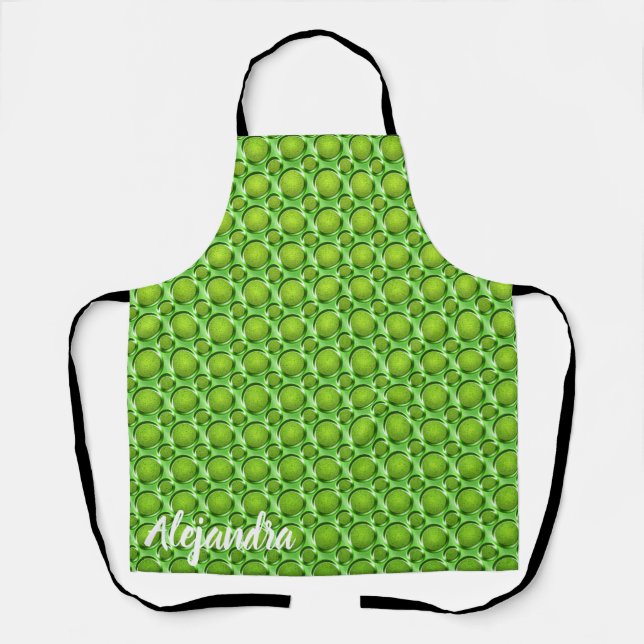 Chef Alejandra apron with decorative patern (Front)