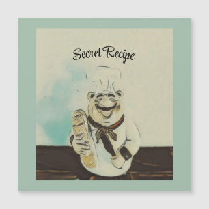 Chef All-Over Magnetic Card 