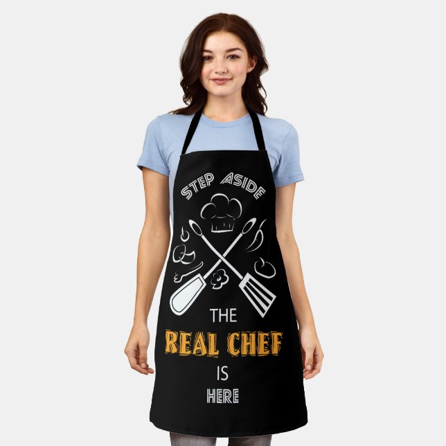 Chef and Cooking Funny Quotes Apron (Worn)