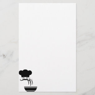 Chef and Steaming Bowl Stationery