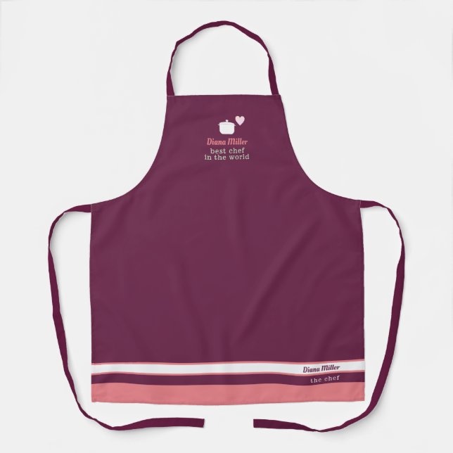 Chef Apron with her name (Front)