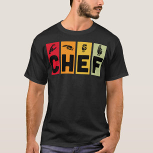 Chef ASL food animal love  T-Shirt