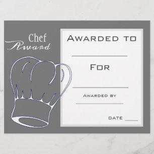 Chef award cooking award