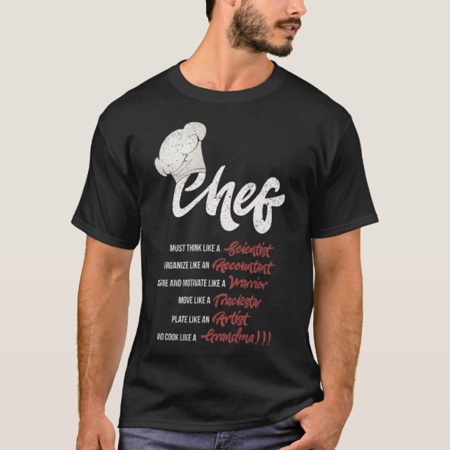 Chef bake chef's hat  T-Shirt (Front)