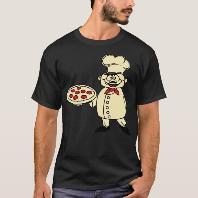 chef baker baker bakery restaurant cool logo desse T-Shirt (Front)