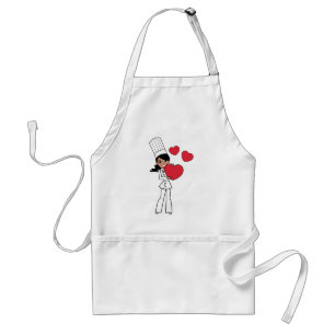 Chef Baker Cook Cute Girl Illustration Standard Apron