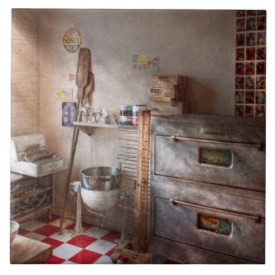 Chef - Baker - The bread oven Ceramic Tile