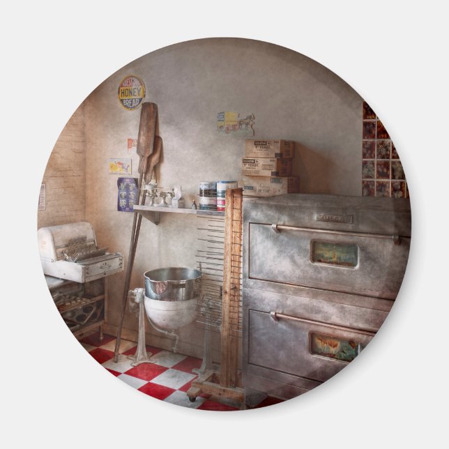 Chef - Baker - The bread oven Magnet (Front)