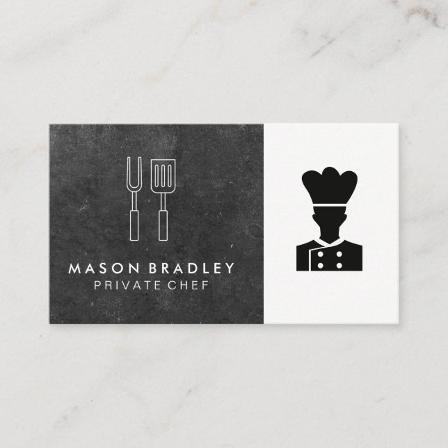 Chef | BBQ Cooking ware | Restaurant Business Card (Front)