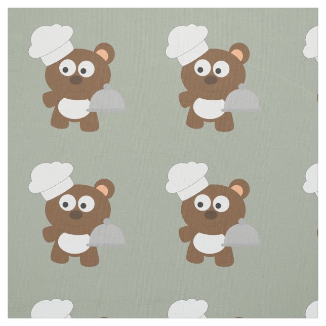 Chef Bear Fabric (Swatch)