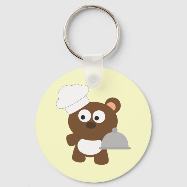 Chef Bear Key Ring (Front)