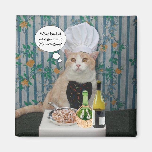 Chef Bubba Kitty Magnet (Front)