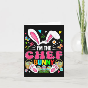 Chef Bunny Easter Bunny Costume Hunting Colourful Card