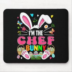 Chef Bunny Easter Bunny Costume Hunting Colourful Mouse Pad