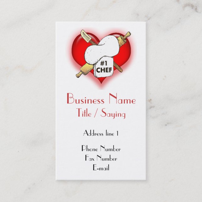 Chef Business Card (Front)
