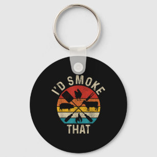 Chef Butcher Bbq Id Smoke That Funny Fathers Day V Key Ring