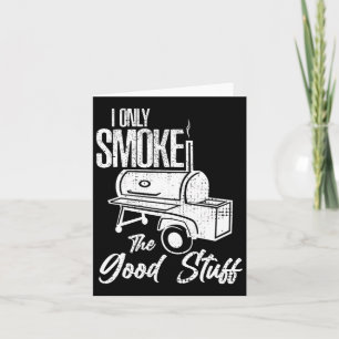 Chef Butcher Cook Bbq Smoke That Cow Beef Funny Sm Card