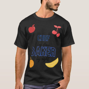 Chef By Day Baker By Night Funny Baking  boy zoo g T-Shirt