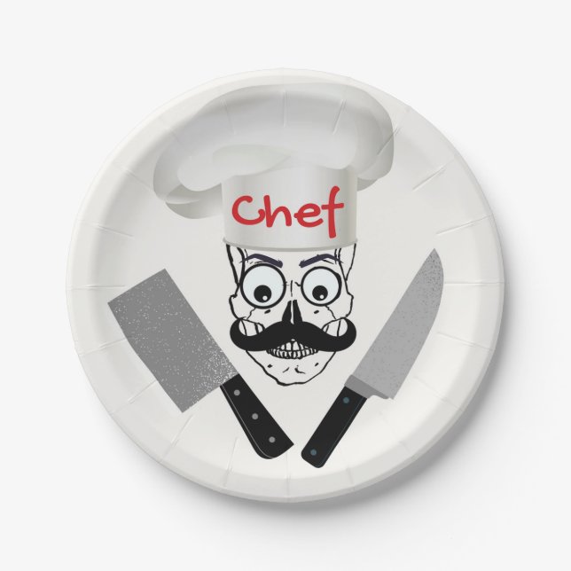 CHEF CALAVERA PAPER PLATE (Front)