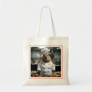 "Chef Capy: The Pastry Chef Capybara Extraordinair Tote Bag