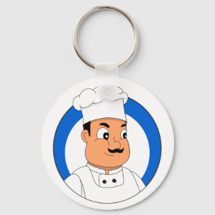 Chef cartoon keychain