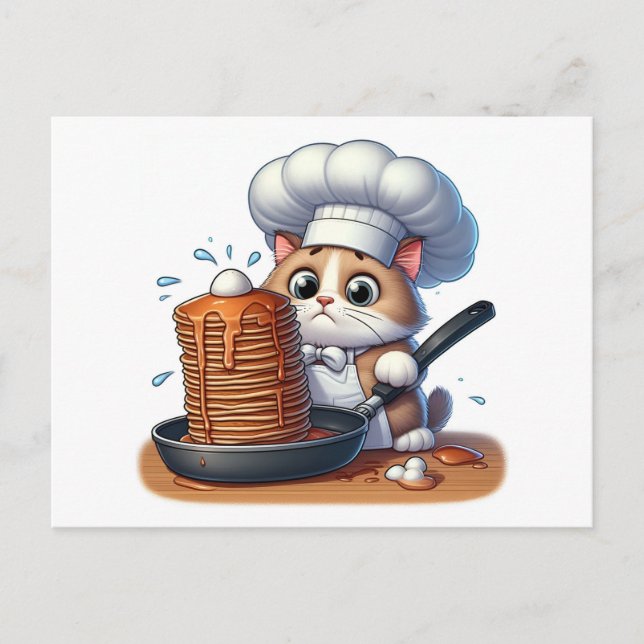 Chef cat postcard (Front)