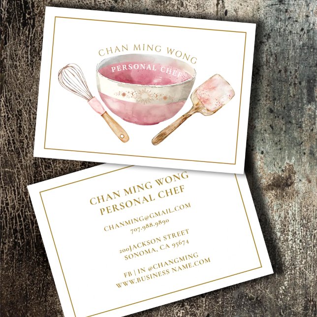 Chef Caterer Business Card (Creator Uploaded)