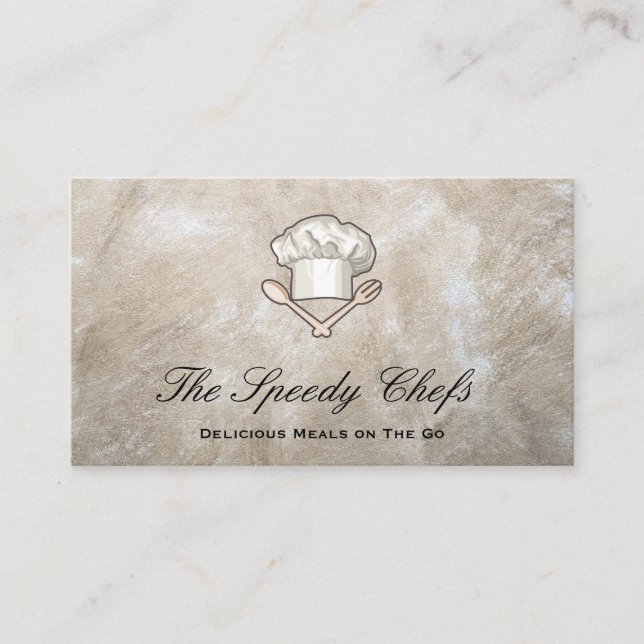 Chef | Catering Delivery Services Business Card (Front)