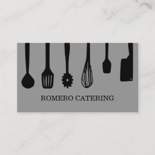 Chef Catering Food Restaurant Business Card