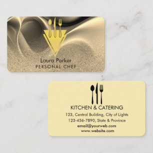 Chef Catering Restaurant Kitchen Tools Personal  Business Card