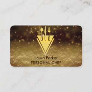Chef Catering Restaurant Kitchen Tools Personal  Business Card