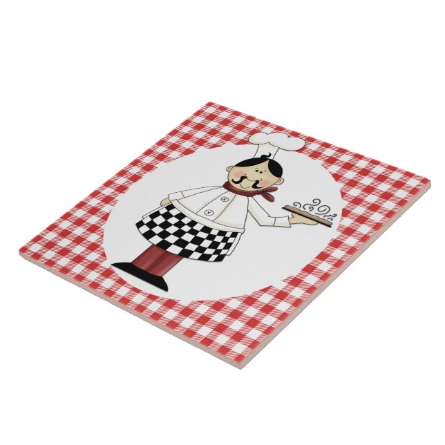 Chef Ceramic Tile Trivet (Side)