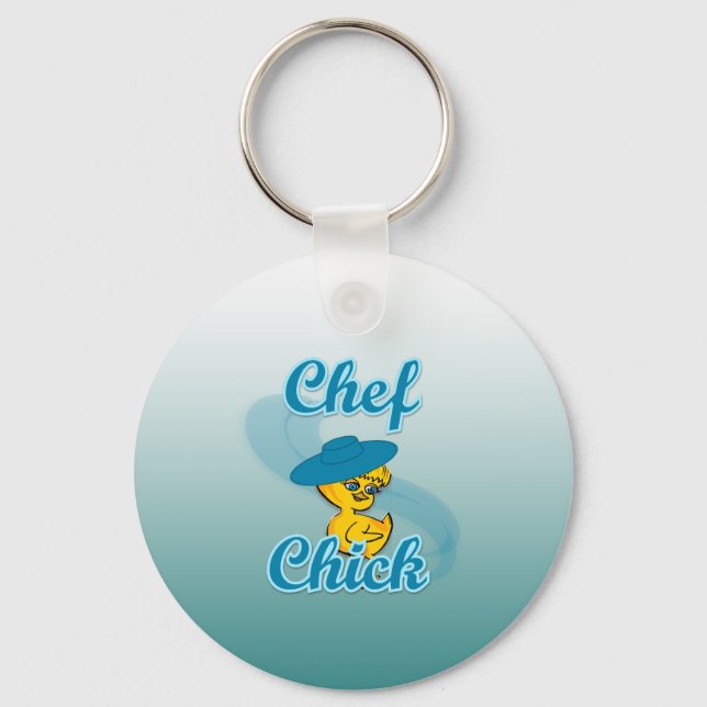 Chef Chick #3 Key Ring (Front)